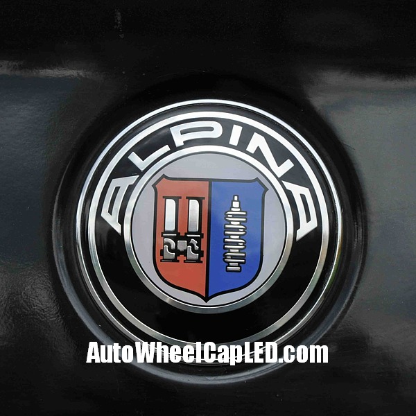 NEW Design laquer Car Emblem BMW Alpina Rear Badge Trunk Logo 74mm 2 Pins 