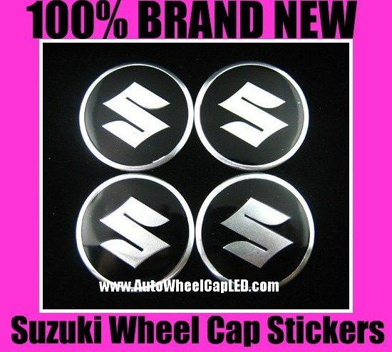 Suzuki Wheel Center Cap Tin Sticker Aluminium DIE CUT 55mm