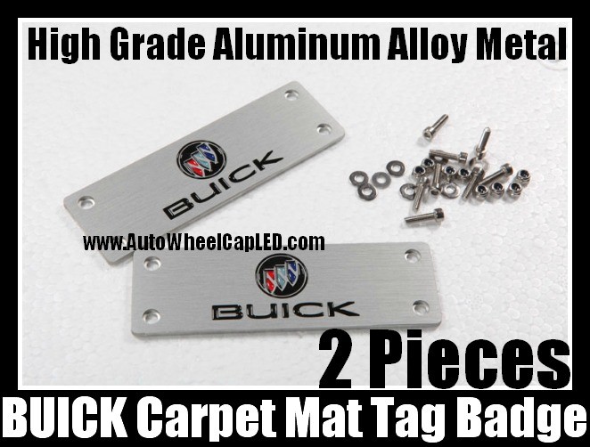 BUICK Carpet Tag Badge 3D Carve Mat Emblem Aluminum Alloy Metal