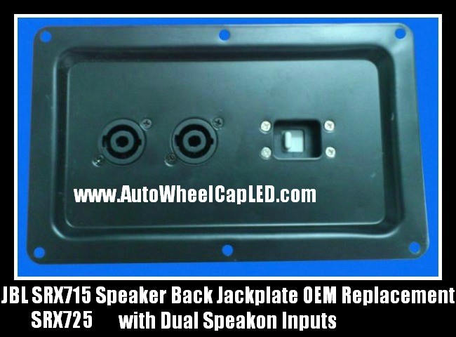 JBL SRX715 SRX725 Speaker Back Jack Plate Metal Jackplate w/ Dual Speakon Inputs OEM Replacement JRX700 Series