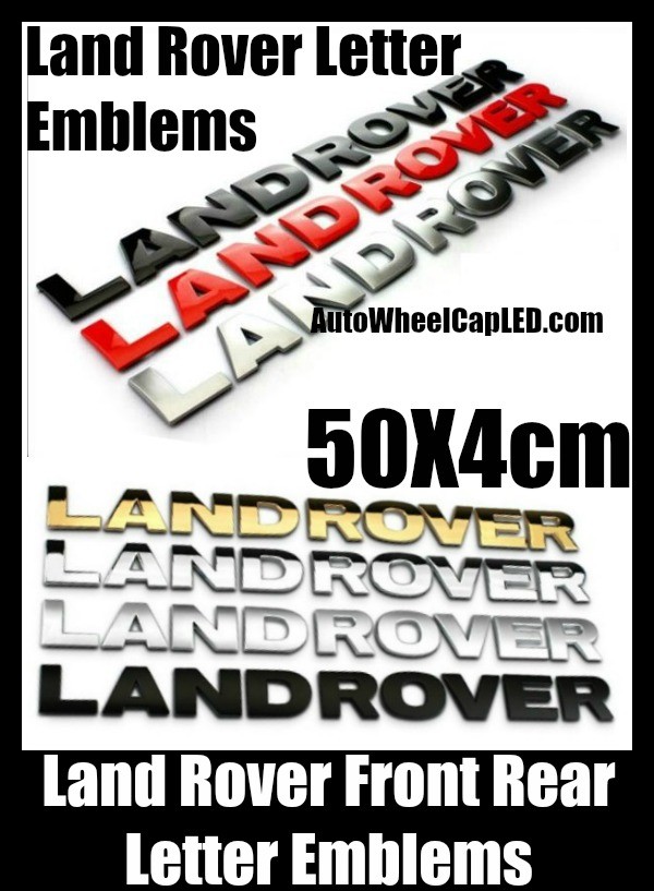 Land Rover Black Red Silver Gold Matte Gloss Emblems Letters Badges Stickers Front Hood Rear Trunk Sport Supercharged LR2 LR3 LR4 Discovery Range