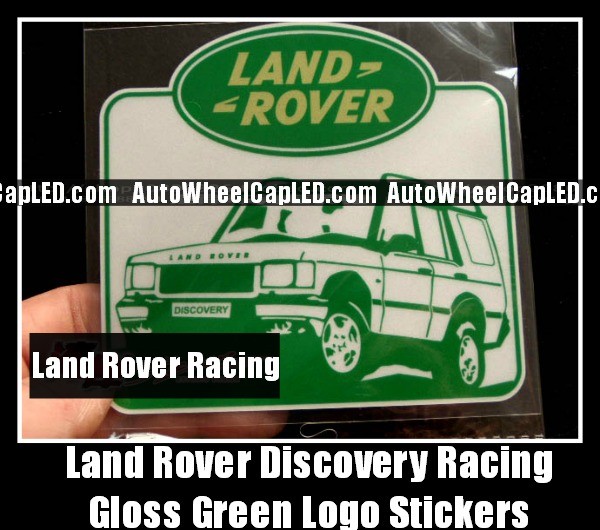 Land Rover Discovery Racing Sport Logo Gloss Green Car Stickers Range Supercharged LR2 LR3 LR4