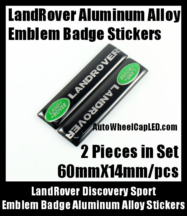 Land Rover Discovery Aluminum Alloy Emblem Badges Stickers 2Pcs Full Set Range Rover Sport Supercharged LR2 LR3 LR4