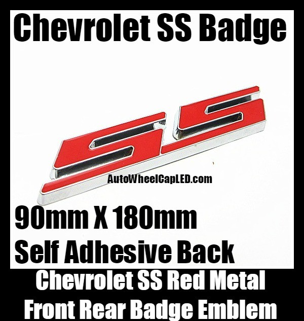 Chevrolet Chevy SS Red Hot Badge Emblem Front Trunk Rear Site Metal Alloy Sticker