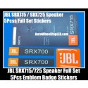 JBL SRX715 SRX725 Hi-Fi Speaker 5Pcs Full Set Emblems Badges Stickers Grille Labels SRX700 Series
