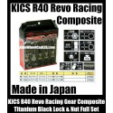 Project KICS REVO R40 Locking Lugs Nuts M12xP1.25 P1.5 Racing Composite Gear Wheels Rims Titanium Black Japan Full Set