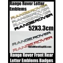 Range Rover Black Red Silver Gold Matte Gloss Emblems Letters Badges Stickers Front Hood Rear Trunk Sport Supercharged LR2 LR3 LR4 Discovery Land