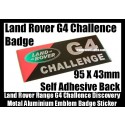 Land Rover Discovery G4 Challenge Aluminum Alloy Emblem Badges Sticker Range Rover Sport Supercharged LR2 LR3 LR4