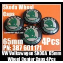 VW Volkswagen Skoda 65mm Wheel Center Emblems Caps 3B7 601 171 Golf Bora Jetta Polo Passat 4Pcs Set 3B7601171 OCTAVIA SUPERB FABIA BK