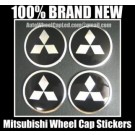 Mitsubishi Wheel Center Cap Tin Sticker Aluminium DIE CUT 55mm