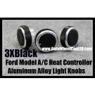 Ford Car Air Conditioner Heat Control Light Black Knobs Aluminum Alloy ABS Bright Interior Light
