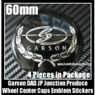 Japan DAD VIP JP Garson Wheel Center Cap Stickers Devil Black 60mm Full Set 4 Pieces