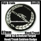 BMW AC Schnitzer Forged 82mm Hood Trunk Emblems Badge Roundel Bonnet Boot Aluminium Alloy 2Pins