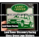 Land Rover Discovery Racing Sport Logo Gloss Green Car Stickers Range Supercharged LR2 LR3 LR4