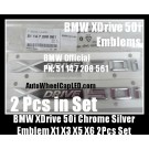 BMW XDrive 50i Sides Badges Emblems 2Pcs 51 14 7 248 191 51147248191 X1 X3 X5 X6 E53 E70 E71 E83 Stickers Set