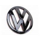 VW Volkswagen Scirocco Gloss Devil Black Rear Trunk Boot Emblem Badge 9cm