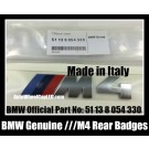 BMW Genuine ///M4 Power 4 Series Blue Red Metallic Silver Trunk Rear Boot Emblems Badges 51138054330 51 13 8 054 330