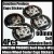 Junction Produce JP Devil Black Wheel Center Caps Emblems Badges Stickers 4Pcs Aluminum Japan