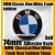 BMW Classic Blue White 74mm Trunk Emblems Badge Roundel Boot Self Adhesive Back Stickers Aluminium Alloy