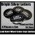 Land Rover Black Chrome Silver Wheel Center Caps Emblems Stickers 56.5mm Roundels Curve Aluminum Alloy 4Pcs