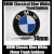 BMW Classic Blue White 74mm Trunk Emblems Badge Roundel Boot Aluminium Alloy 2Pins