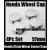 Honda 57mm Wheel Center Emblems Caps 4Pcs Set Matte Grey Silver Fit