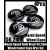 Mazda MS Mazdaspeed Devil Black Chrome Silver Wheel Center Caps Emblems 56.2mm 4Pcs Set