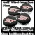 Ford ST Black Red 54mm Wheel Center Caps Emblems PN 6M21-1003-AA Focus Fiesta Escape Mondeo Roundels Badges 4Pcs
