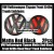 VW Volkswagen Tiguan Matte Red Black Front Grille Hood Rear Trunk Emblems Badges 2Pcs Bonnet Boot Bumper