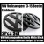 VW Volkswagen New Beetle 2013-2015 Matte Devil Black Front Hood Rear Trunk Emblems Bonnet Boot Badges 2Pcs Set