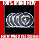 Ferrari Wheel Center Cap Tin Sticker Aluminum DIE CUT 55mm