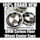 BMW Real Carbon Fiber Wheel Roundel Center Caps