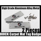 BUICK Carpet Tag Badge 3D Carve Mat Emblem Aluminum Alloy Metal