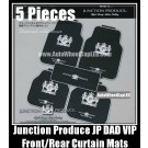 Junction Produce JP VIP DAD Auto Carpets Mats Luxury Japan Devil Black For Car Floor 5 Pieces Full Set 5Kg Weight
