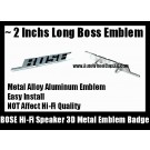 BOSE Hi-Fi Speaker 3D Metal Aluminum Emblem Badge Auto Car (2 Pieces)