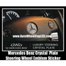 Mercedes Benz Auto Car Bright Crystal Steering Wheel Luxury Horn Badge Emblem Plate Stickers