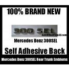 Mercedes Benz 300SEL 300 SEL Rear Trunk Emblems Chrome Silver Badge Letters Stickers OEM Replacement