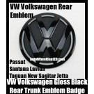 VW Volkswagen Gloss Black Rear Trunk Boot Emblem Badge Tiguan Passat Santana Lavida New Sagitar Jetta